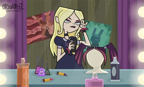 total drama dawn|total drama scary girl dawn.